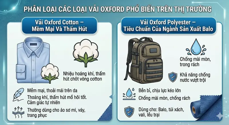 Vải Oxford Là Gì? Tất Tần Tật Về Chất Liệu "Vàng" Trong Ngành May Balo, Túi Xách
