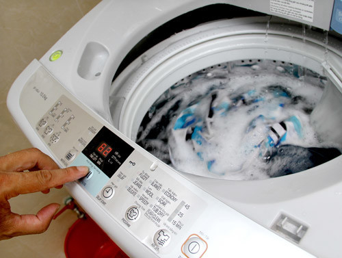 Giặt balo bằng máy giặt