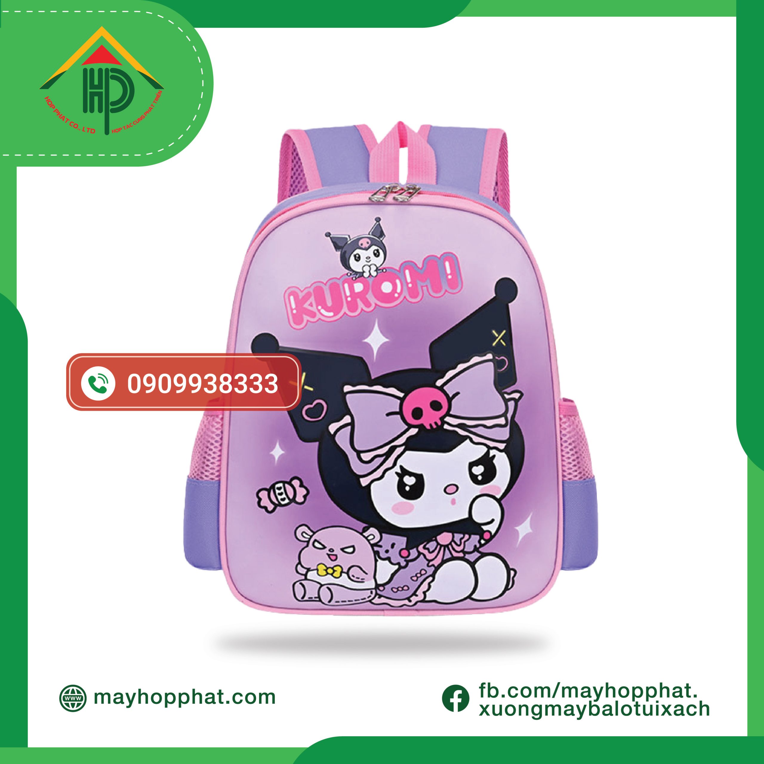 balo mầm non kuromi