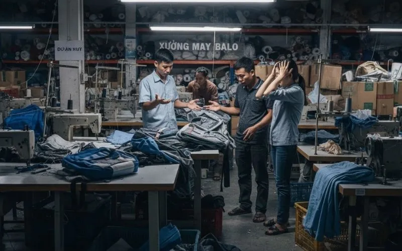 dự án may balo thất bại