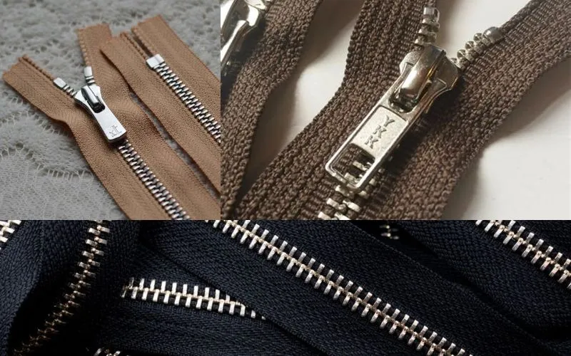 Khóa kéo kim loại YKK (Metal Zipper)
