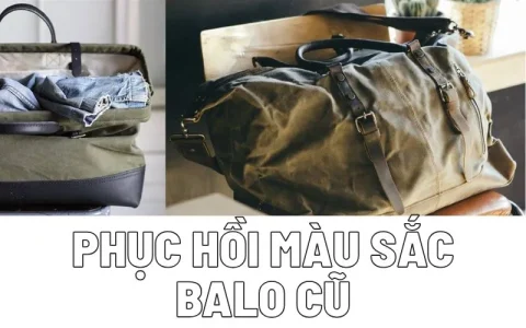 phục hồi màu sắc balo cũ