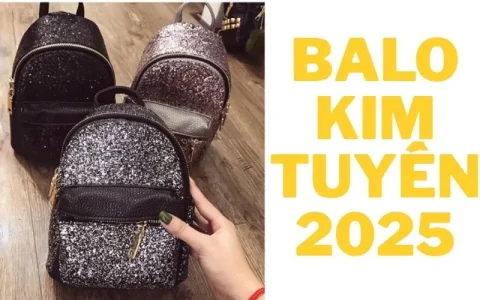 thêu kim tuyến balo