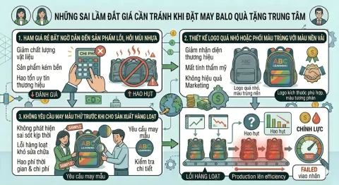 Kinh Nghiệm Đặt May Balo Anh Văn In Logo Cho Trung Tâm (B2B)
