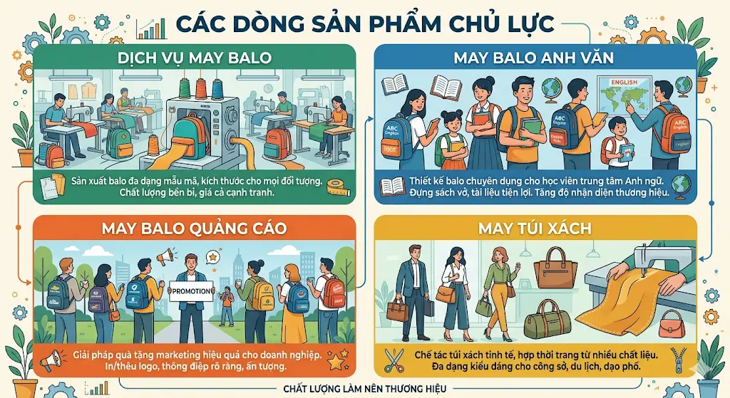 Giải Pháp May Balo Túi Xách Giá Rẻ: Bí Quyết Tối Ưu Chi Phí & Chất Lượng