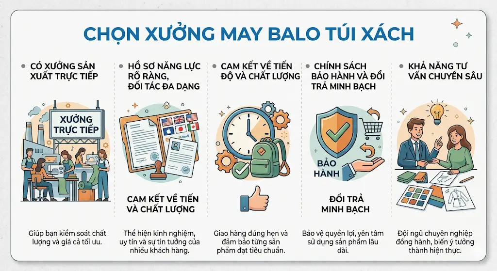 Giải Pháp May Balo Túi Xách Giá Rẻ: Bí Quyết Tối Ưu Chi Phí & Chất Lượng