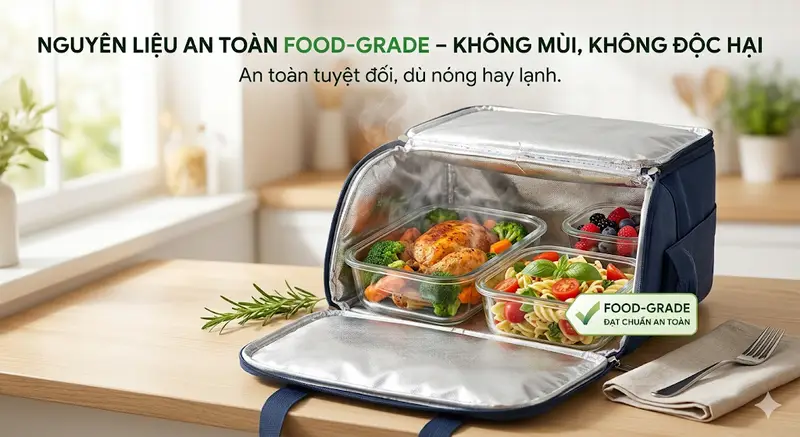 May túi xách giữ nhiệt