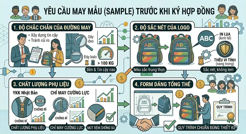 Bí Quyết Tối Ưu Chi Phí May Balo Anh Văn Sỉ (Tiết Kiệm 20% - 30% Ngân Sách)