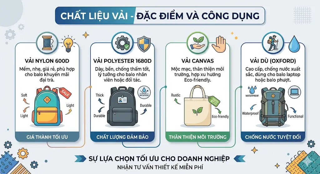 Tối ưu chi phí may balo quảng cáo: Bí quyết tiết kiệm 30% ngân sách cho doanh nghiệp