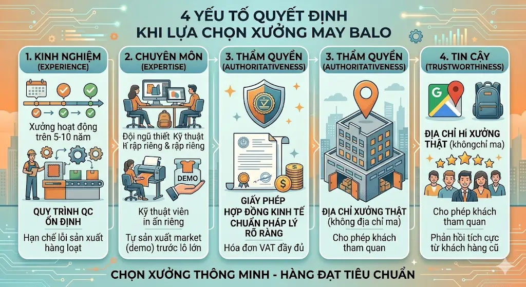 Tối ưu chi phí may balo quảng cáo: Bí quyết tiết kiệm 30% ngân sách cho doanh nghiệp