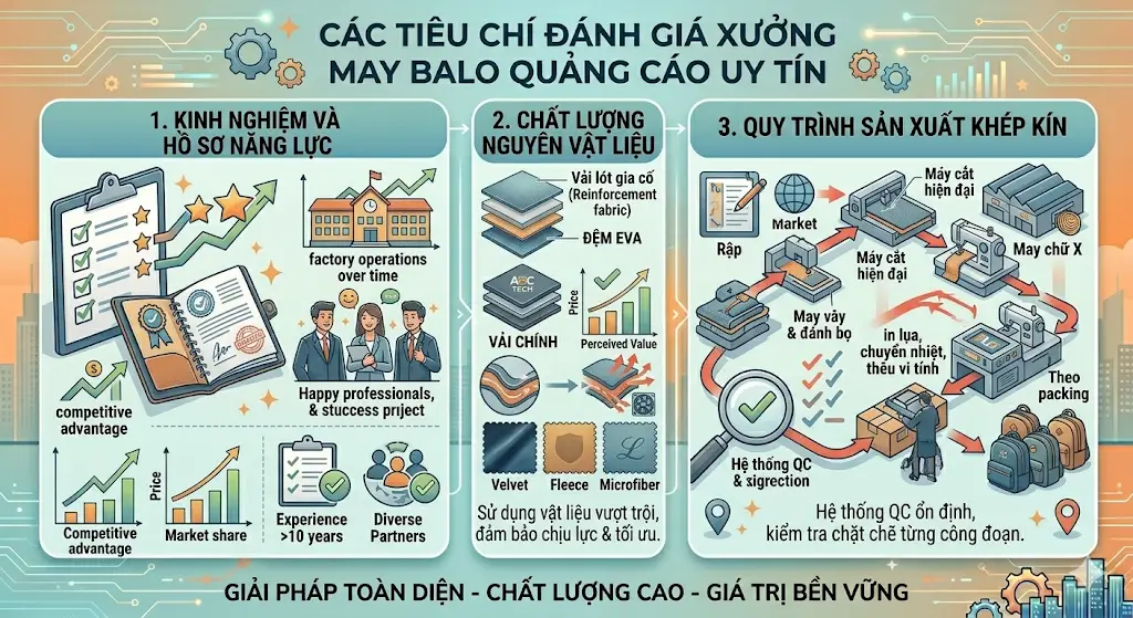 Xưởng May Balo Quảng Cáo Giá Rẻ, Uy Tín – Thiết Kế Theo Yêu Cầu