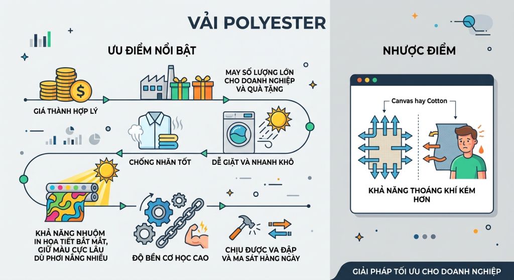 Phân tích 5 loại vải chuyên may balo thời trang
