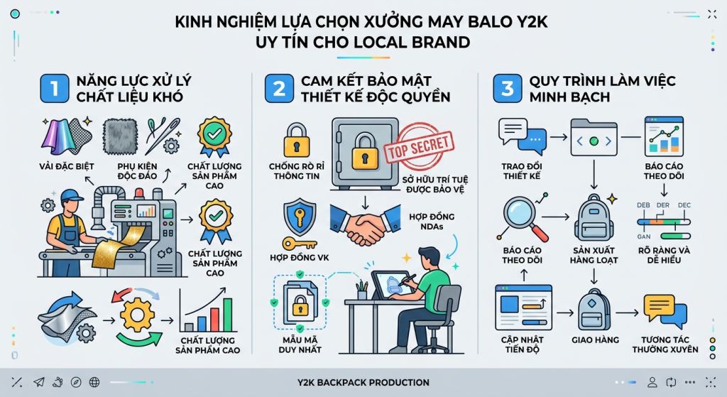 Quy Trình Thiết Kế May Balo Thời Trang Phong Cách Y2K