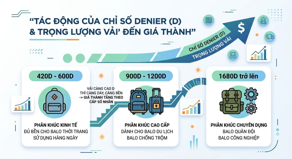 Tối ưu chi phí vải may balo thời trang Tối ưu chi phí vải may balo thời trang