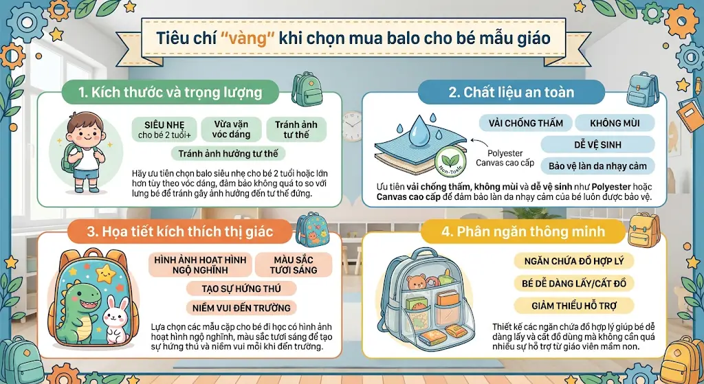 Balo Cho Bé Đi Nhà Trẻ Đẹp