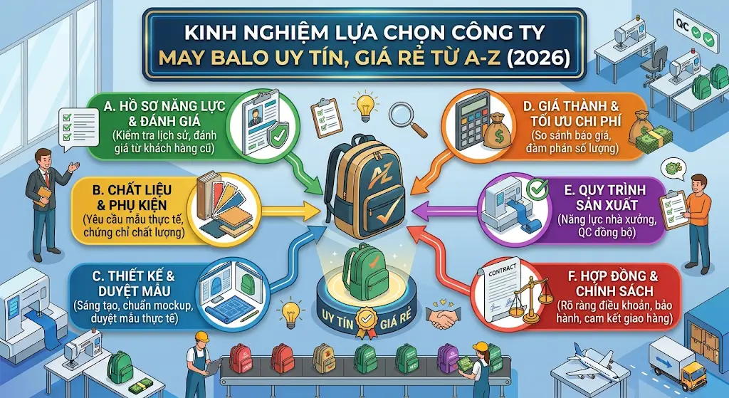 Lựa Chọn Công Ty May Balo