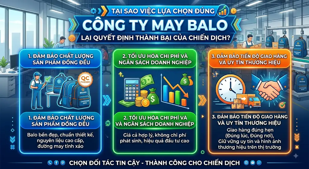 Lựa Chọn Công Ty May Balo Lựa Chọn Công Ty May Balo