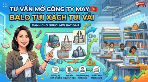 mở công ty may balo