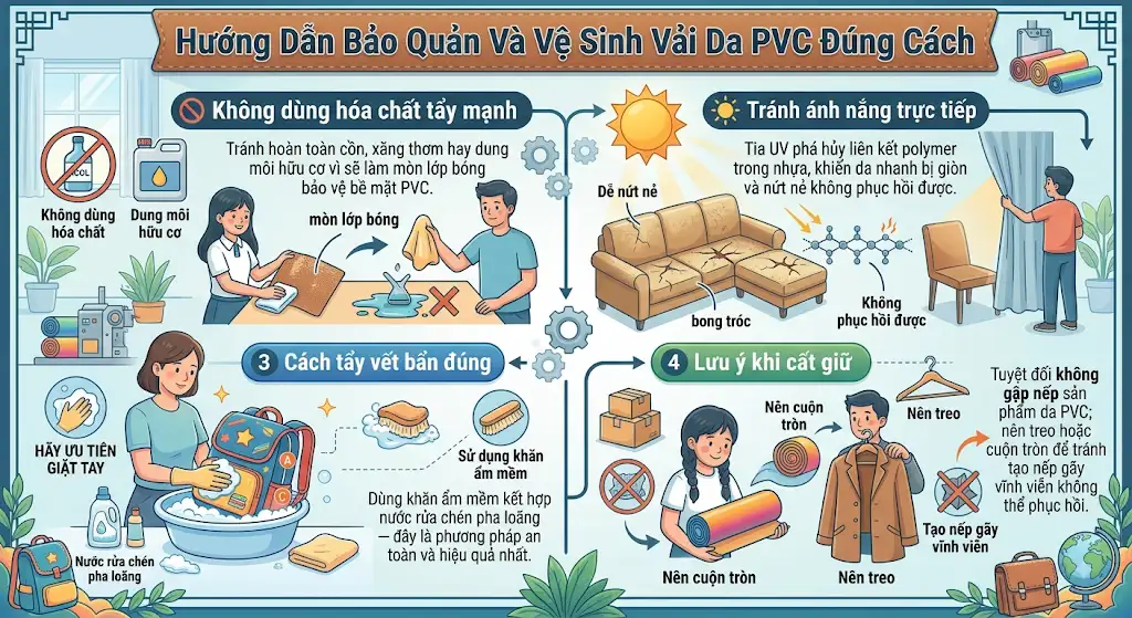Vải Da PVC Vải Da PVC